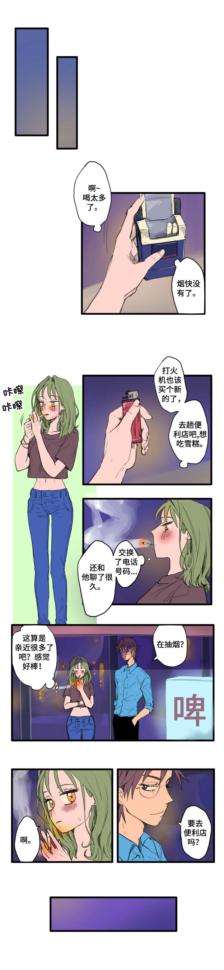 攻略漫画免费观看漫画,第2章：搭话4图