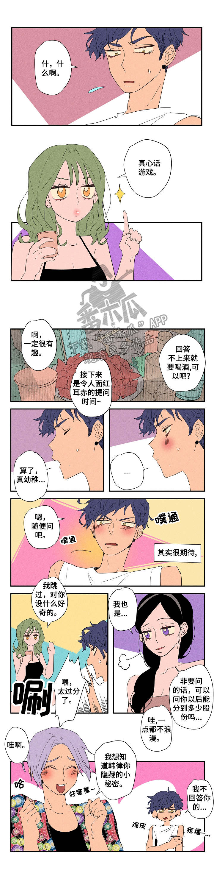 攻略漫画免费观看漫画,第15章：真心话游戏1图