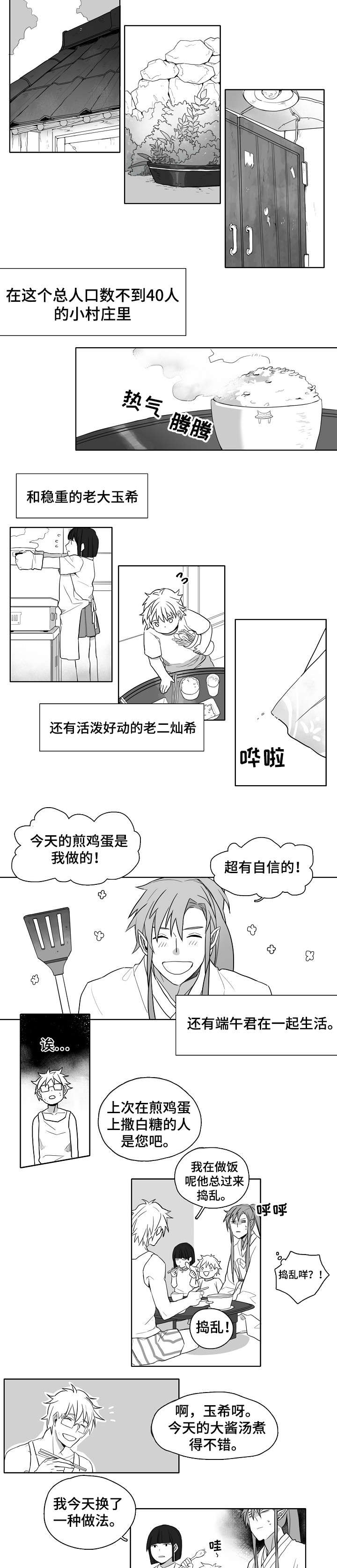 情感转变的作文漫画,第1章：家庭3图