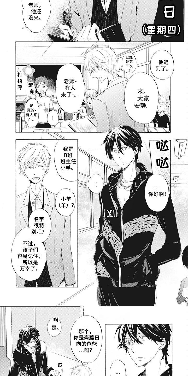 爱上保镖男友漫画漫画,第1章：班主任1图