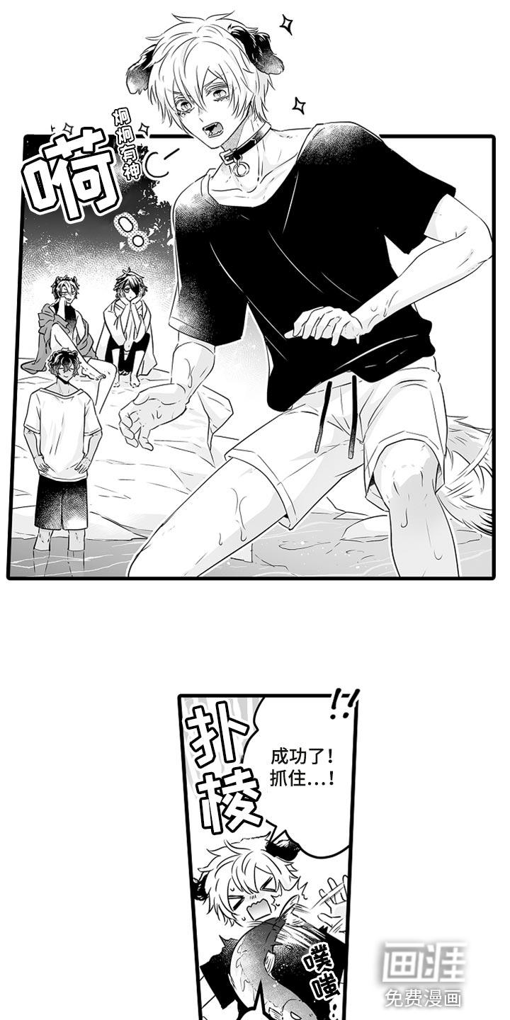 跑跑君漫画漫画,第36章：抓鲑鱼1图