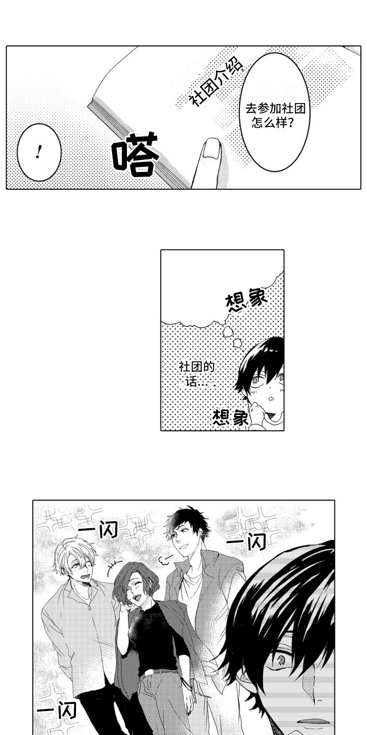 黄色天空漫画漫画,第2章：社团1图